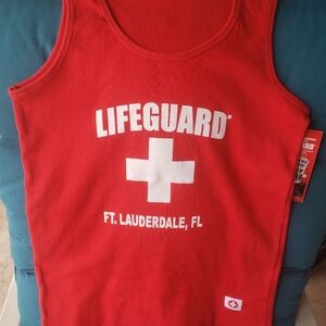 Red Lifeguard Tank Top